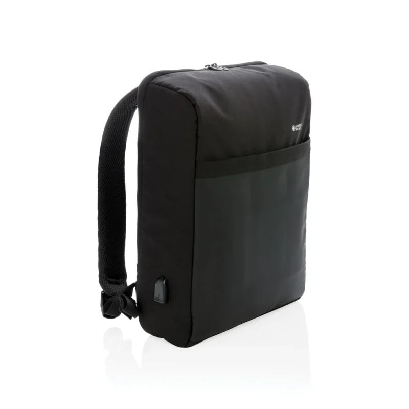 Lima PVC-vrije 15.6" RFID laptop tas zwart