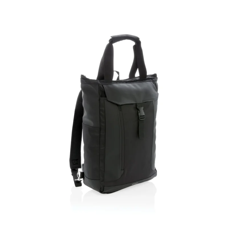 Swiss Peak 15" laptop rugzak en draagtas PVC vrij zwart