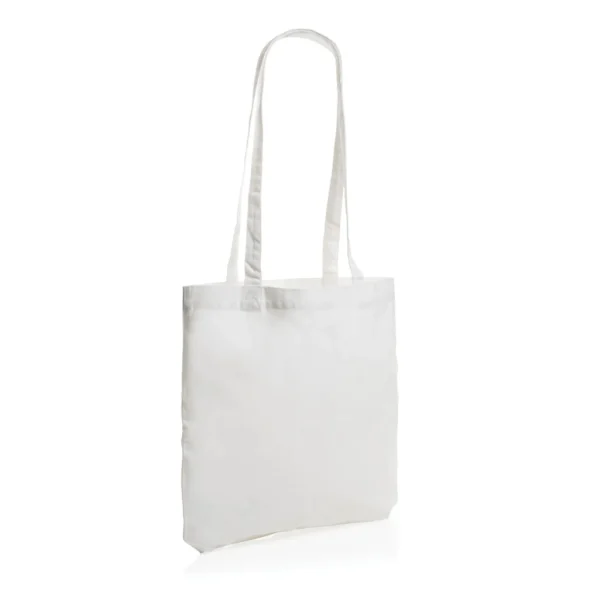 Impact AWARE™ gerecycled katoenen draagtas 330gsm wit