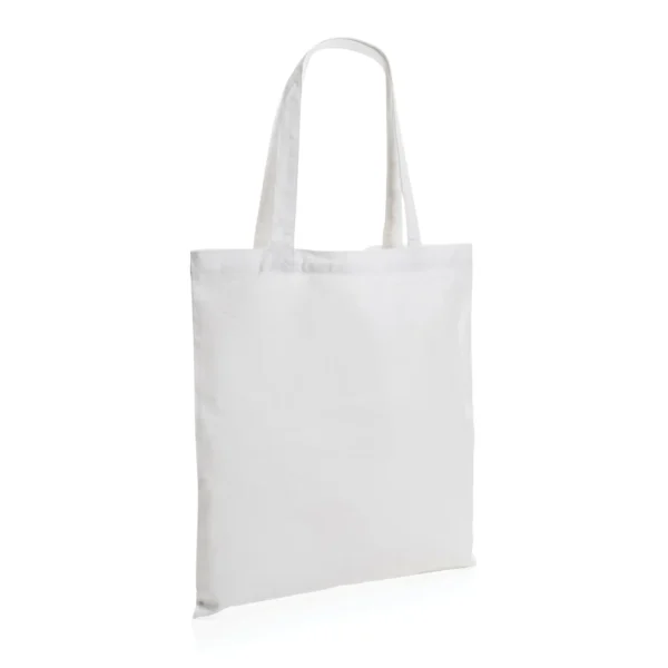 Impact AWARE™ gerecycled katoenen draagtas 145gsm wit