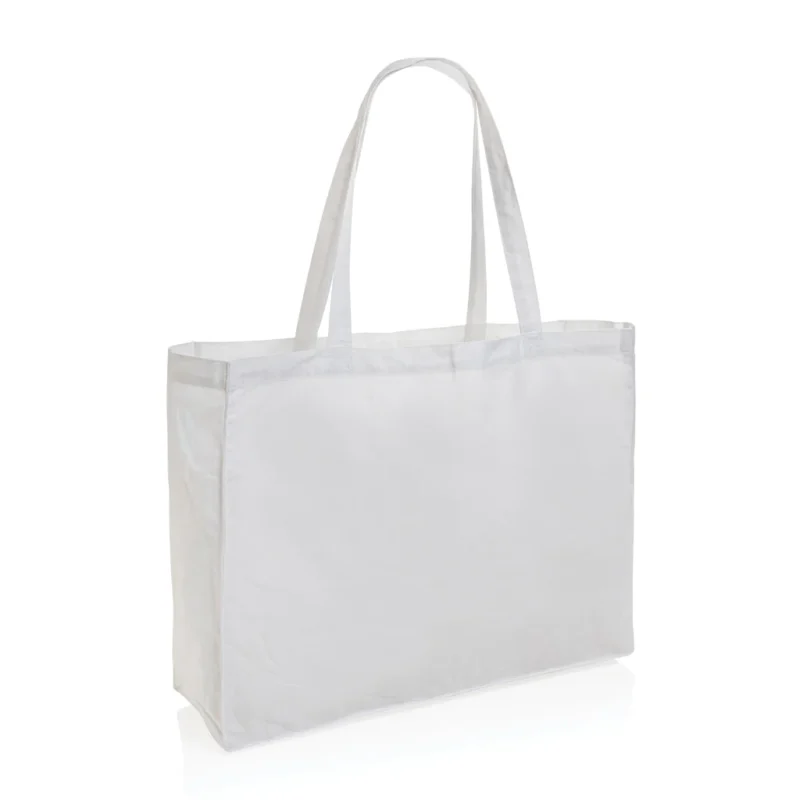 Impact AWARE ™ gerecycled katoenen shopper 145gsm wit