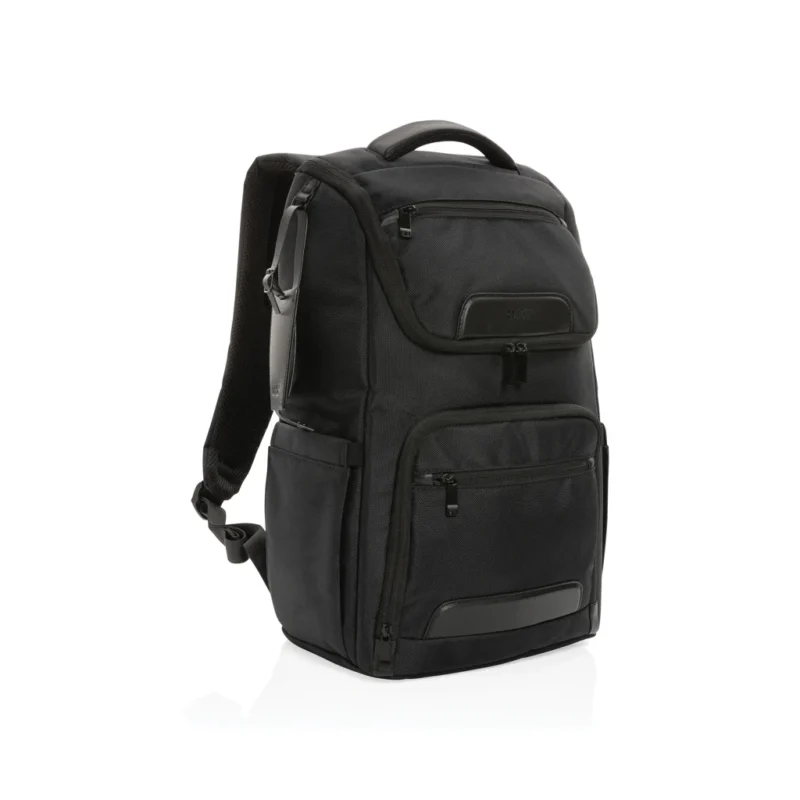 Swiss Peak AWARE™ RPET Voyager 15.6" laptop rugzak zwart