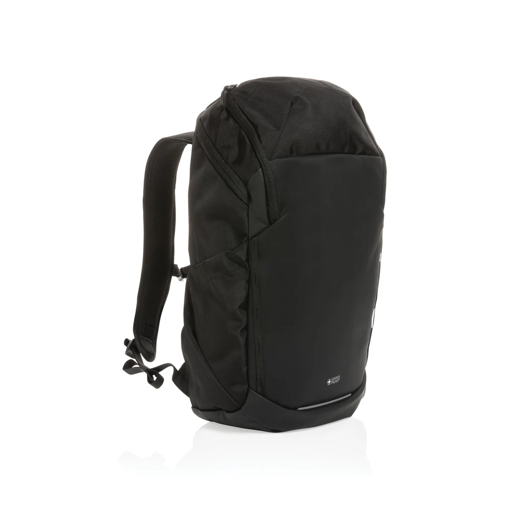 Swiss Peak AWARE™ RPET 15.6 inch zakelijke rugzak zwart