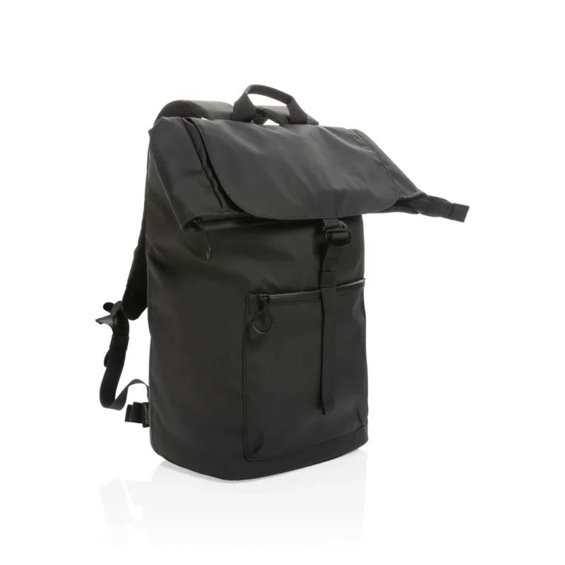 Impact AWARE™ RPET waterbestendige 15.6" laptoprugzak zwart