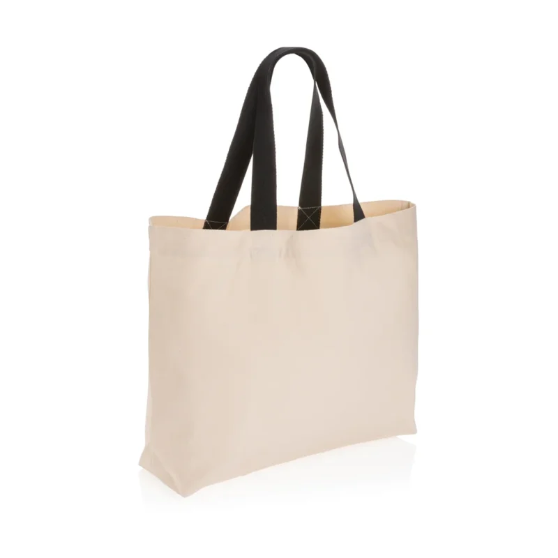 Impact Aware™ recycled canvas XL draagtas 240gsm ongeverfd gebroken wit