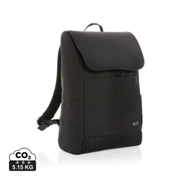 Swiss Peak Fern AWARE™ RPET allover zip 15" laptop rugzak zwart