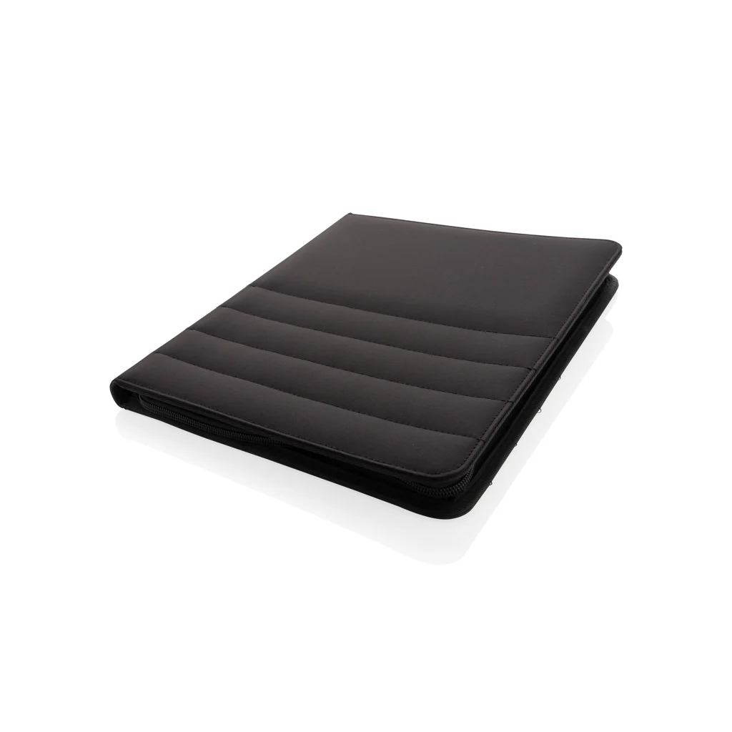 Impact AWARE™ RPET A4 portfolio met rits zwart