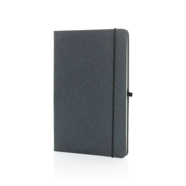 GRS Gerecycled lederen hardcover notitieboek A5 grijs