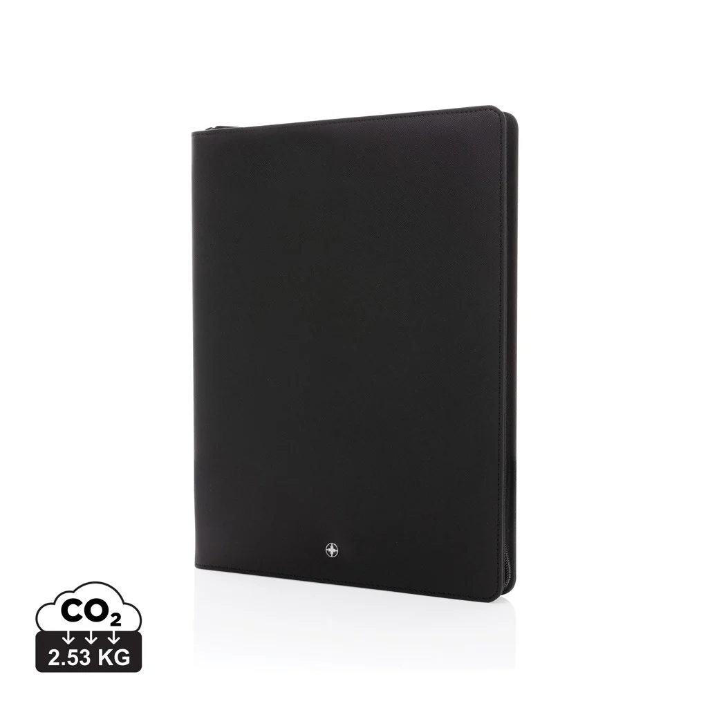Swiss Peak Heritage RCS rPU A4 portfolio met rits zwart