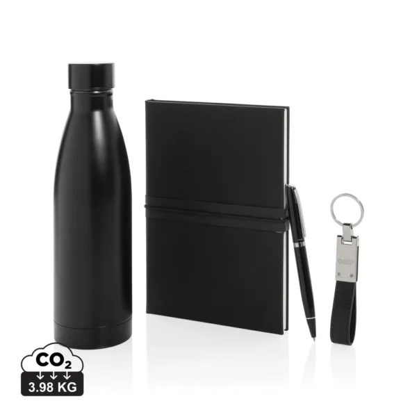 Swiss Peak RCS deluxe business gift set w/ water fles zwart