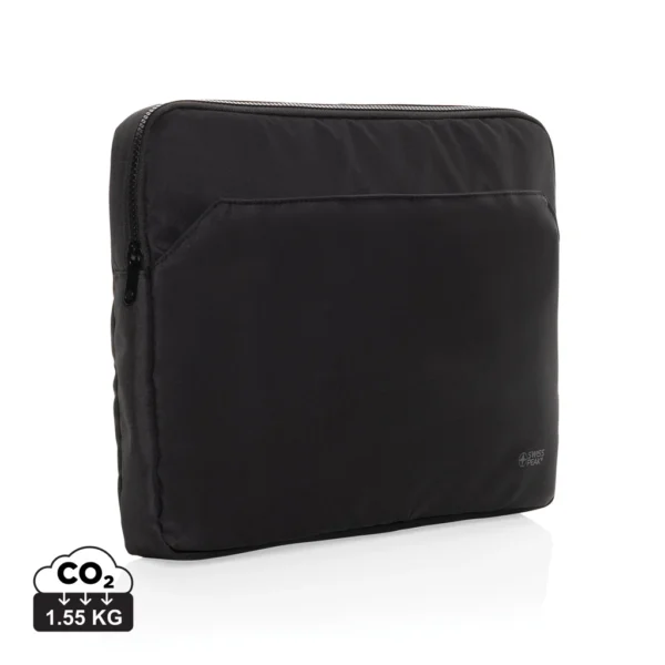 Swiss Peak Aware™ RPET Essential 15,6 inch laptopsleeve zwart