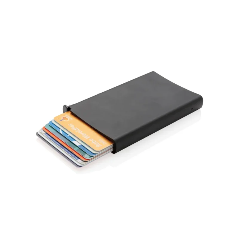 Standaard aluminum RFID kaarthouder zwart