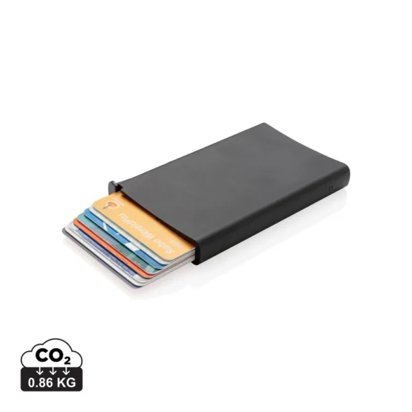 Standaard aluminum RFID kaarthouder zwart