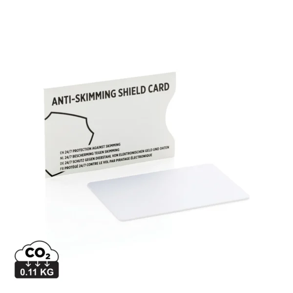 Anti-skimming beschermkaart met actieve stoorzender chip wit
