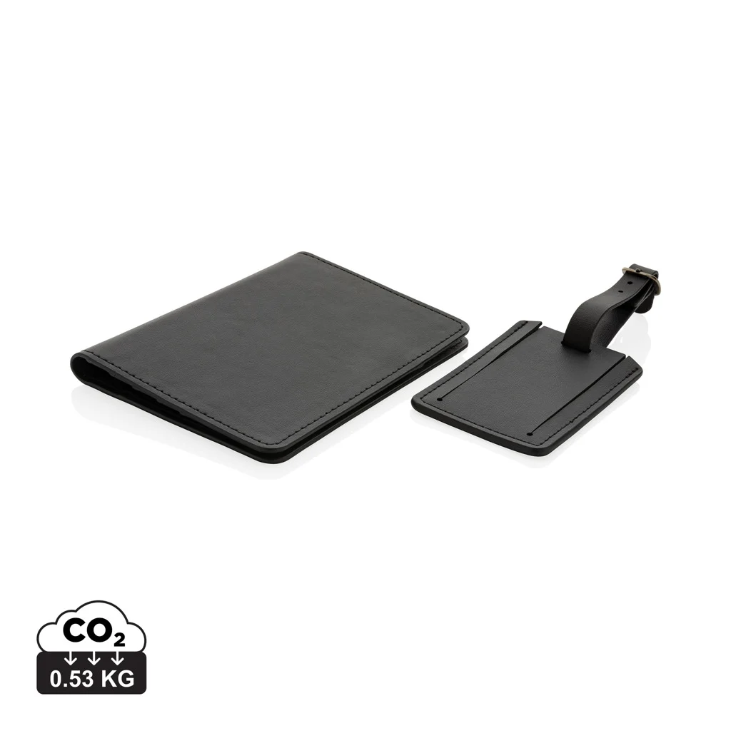 Swiss Peak GRS gerecycled PU reiscadeauset zwart