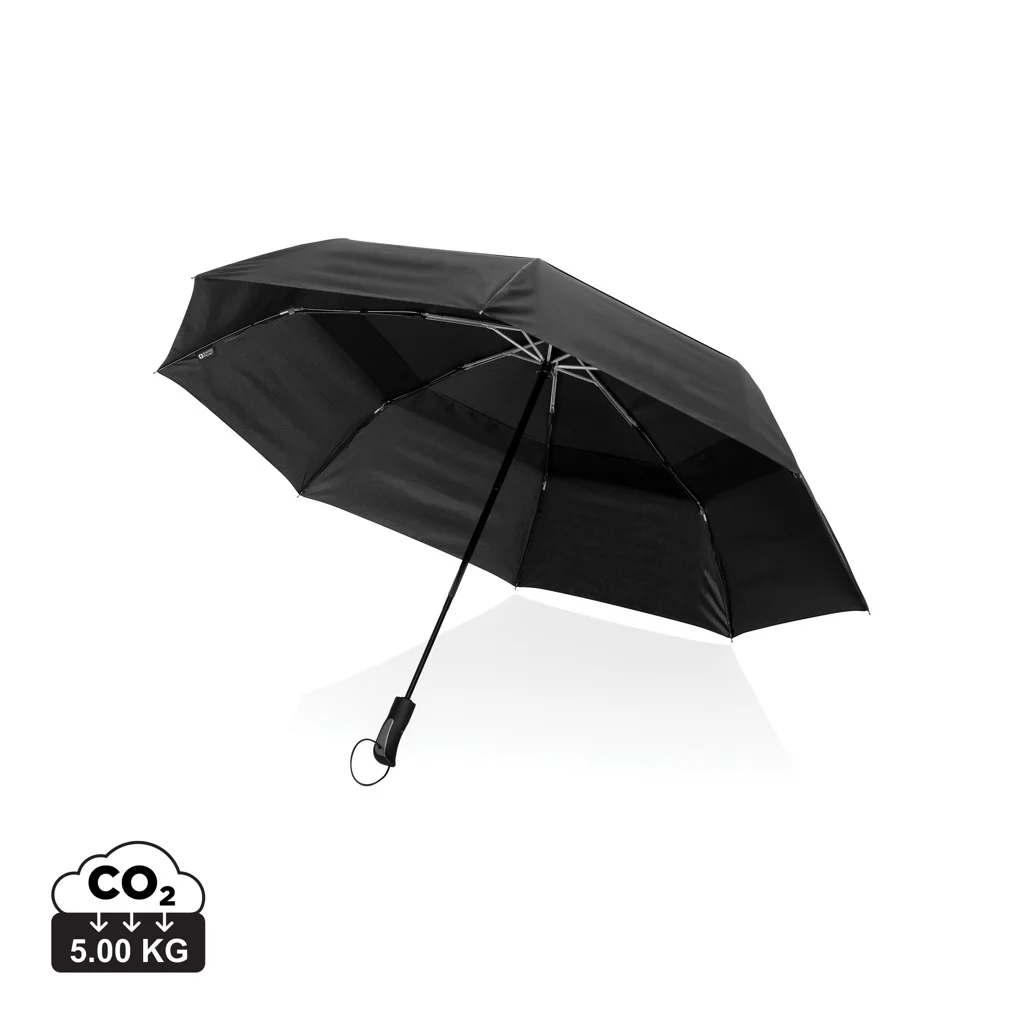 Swiss Peak Aware™ Tornado 27” pocket stormparaplu zwart