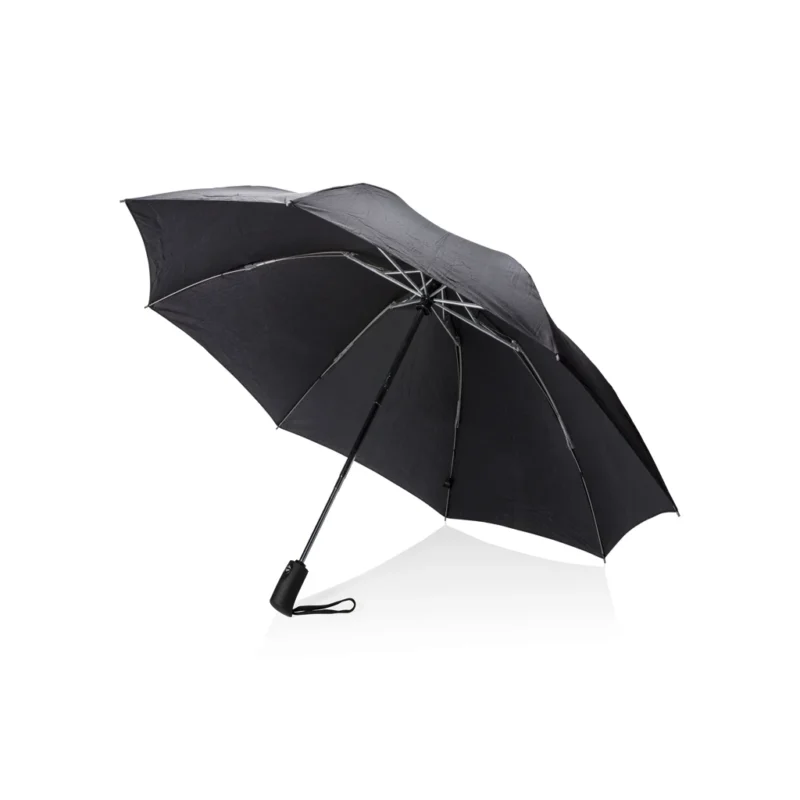 SP AWARE™ 23" opvouwbare omkeerbare auto open/close paraplu zwart