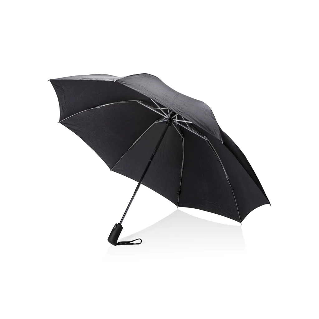 SP AWARE™ 23" opvouwbare omkeerbare auto open/close paraplu zwart