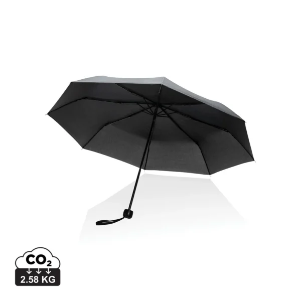 20.5" Impact AWARE™ RPET 190T mini paraplu zwart
