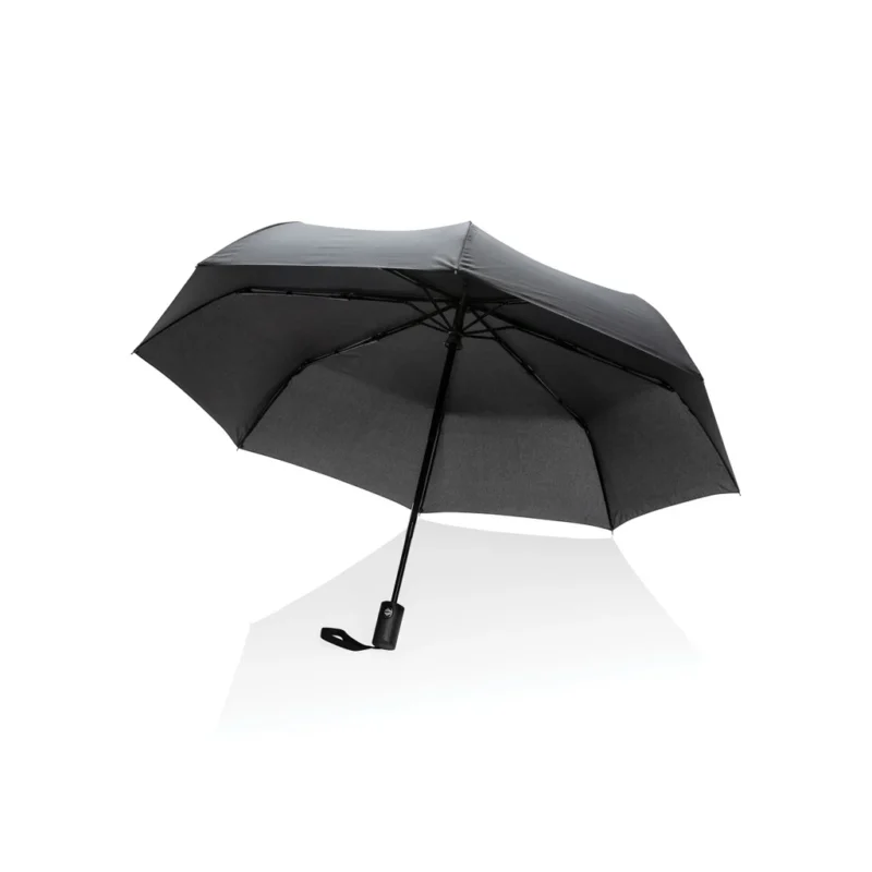 21" Impact AWARE™ RPET 190T auto open/dicht paraplu zwart