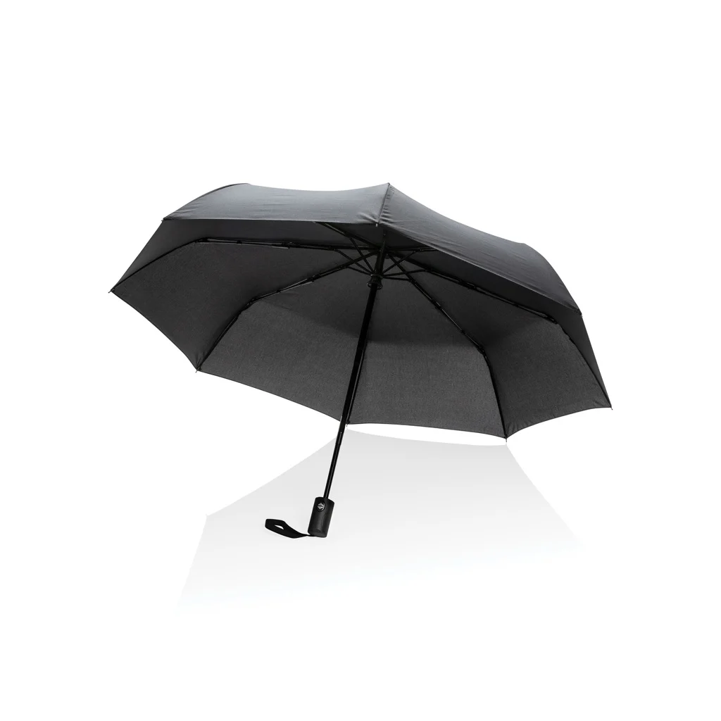 21" Impact AWARE™ RPET 190T auto open/dicht paraplu zwart