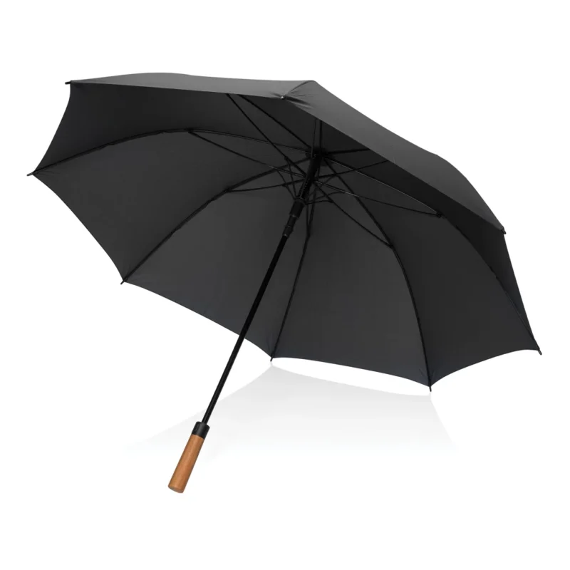 Tony Aware™ RPET 30 inch acacia auto open paraplu zwart