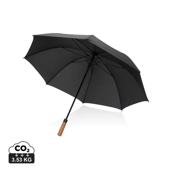 Tony Aware™ RPET 30 inch acacia auto open paraplu zwart