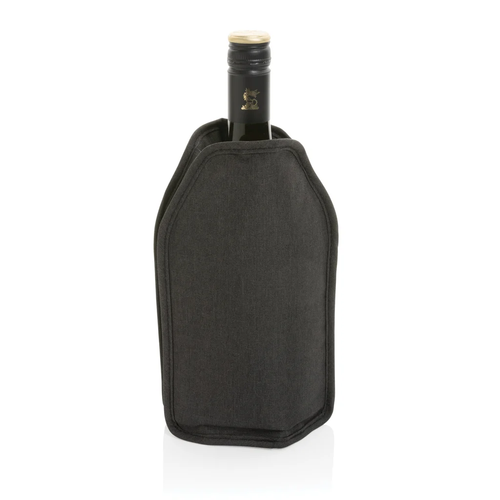 Vino AWARE™ RPET wijnkoeler sleeve zwart