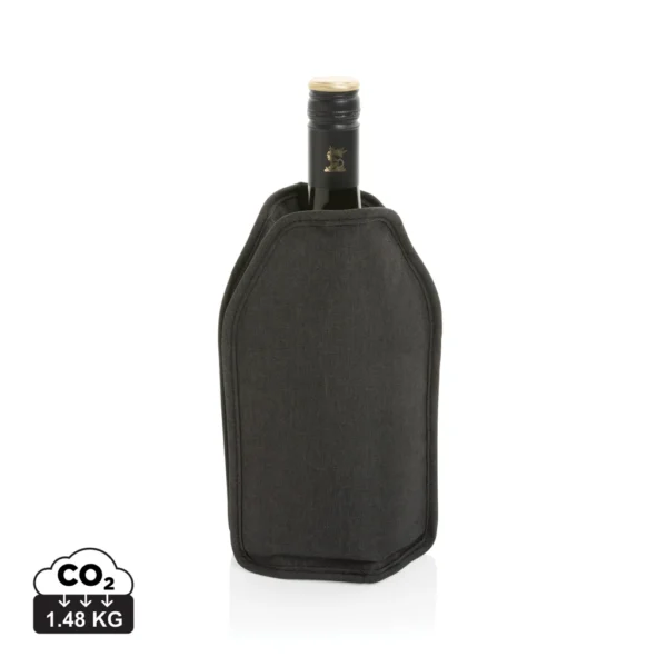 Vino AWARE™ RPET wijnkoeler sleeve zwart