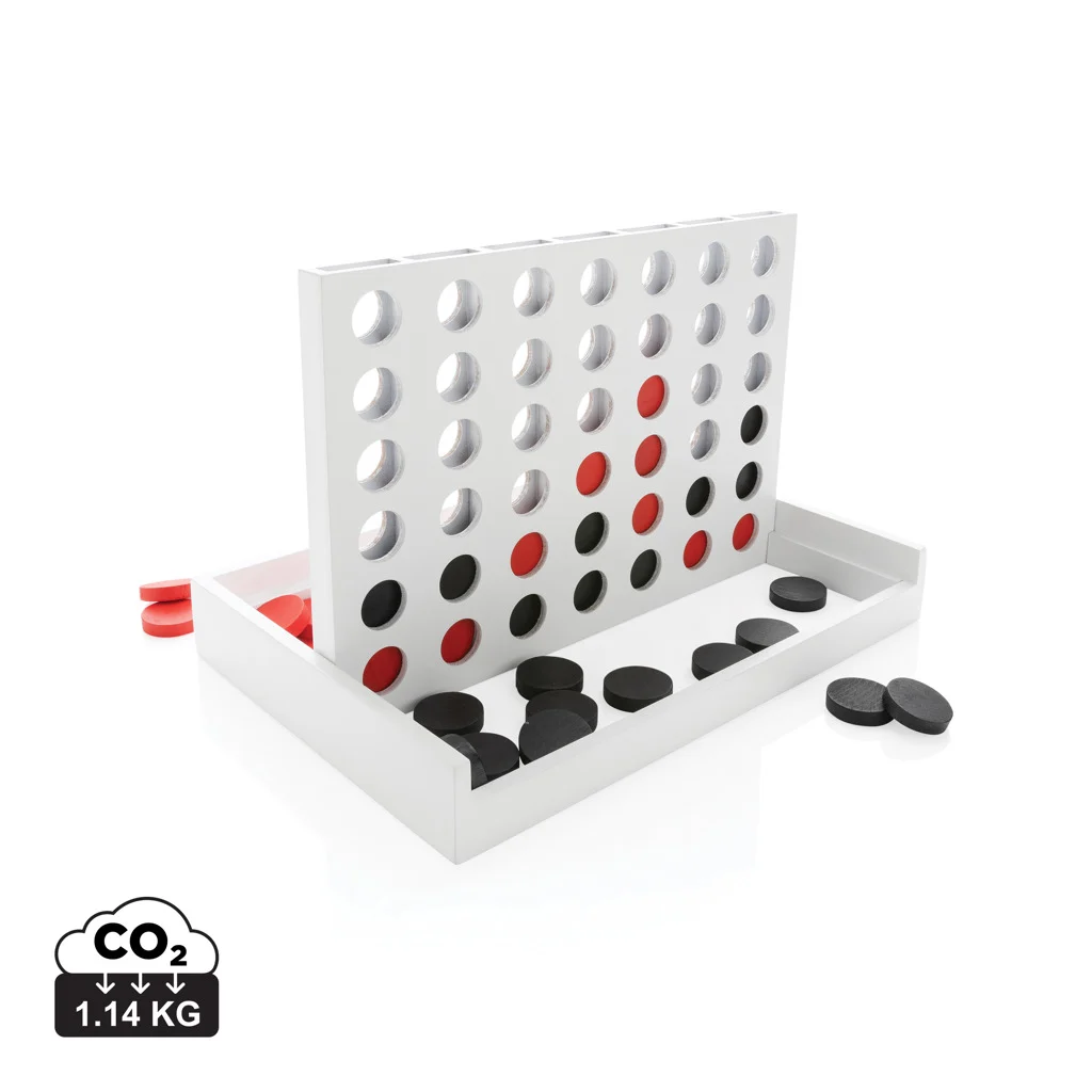Connect houten vier-op-een-rij spel