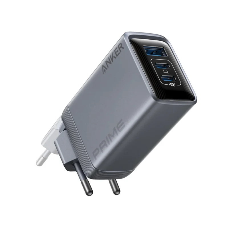 Anker Prime-oplader (100 W, 3 poorten, GaN) grijs