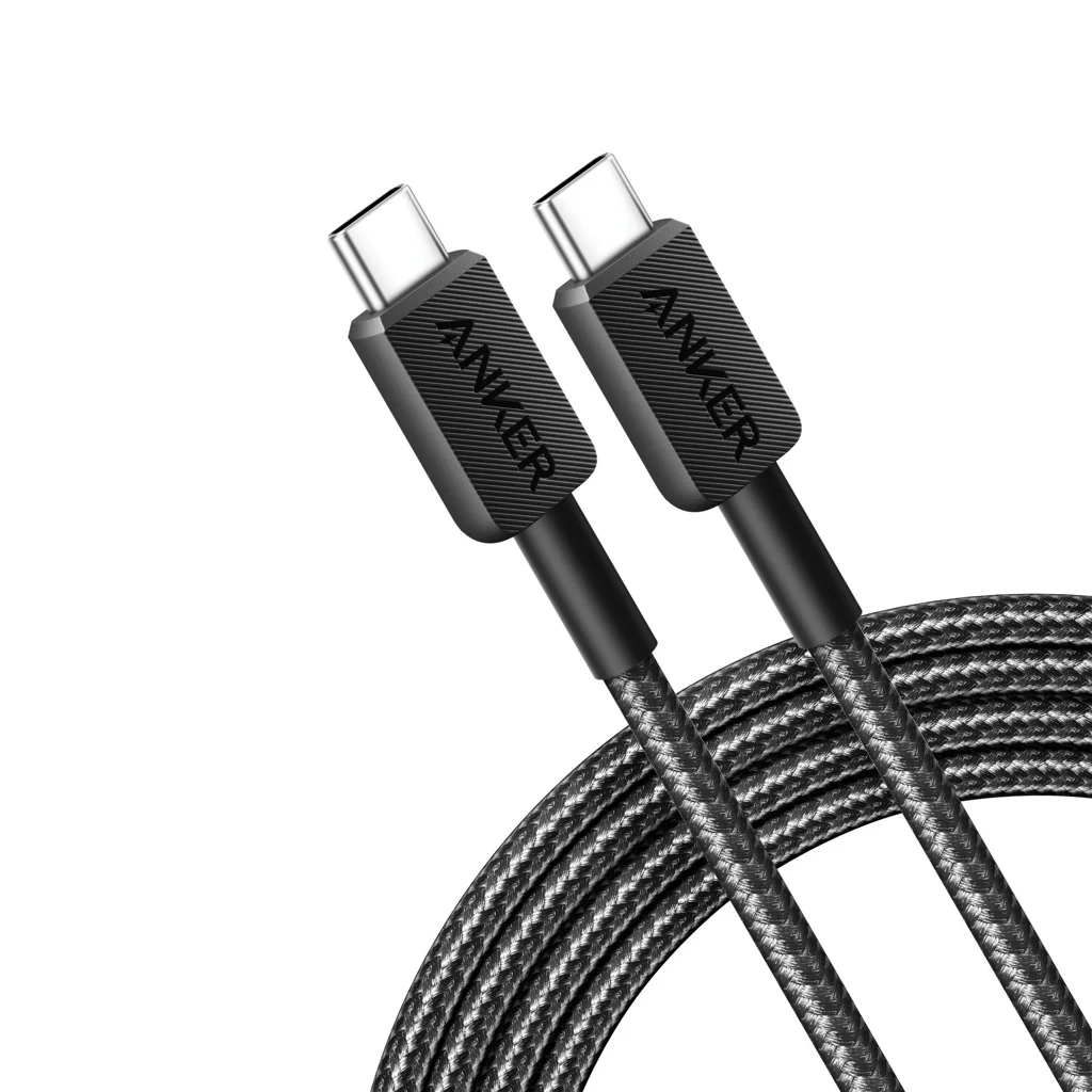 Anker USB-C naar USB-C kabel 1,8 meter 60W grijs, zwart