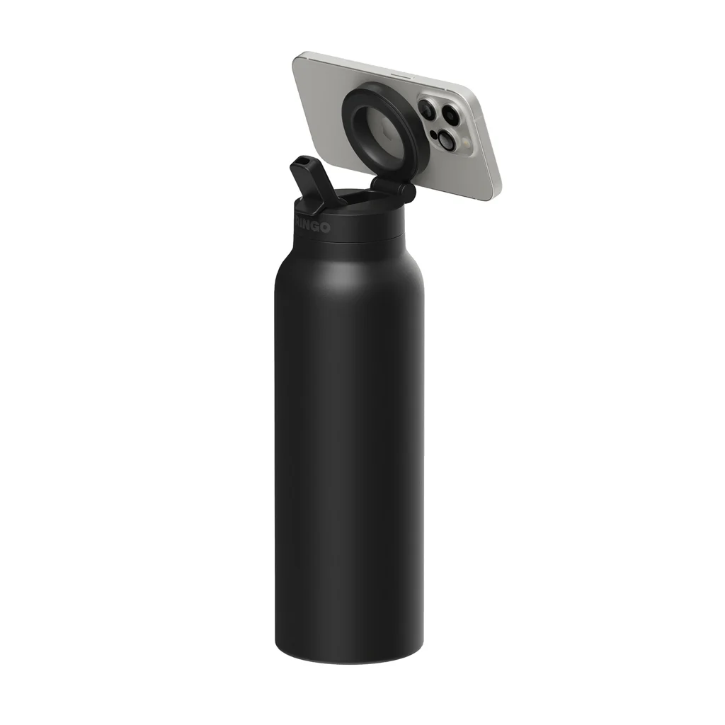 RINGO Pro MagSafe® Waterfles met Magnetic Booster Ring 710ML zwart