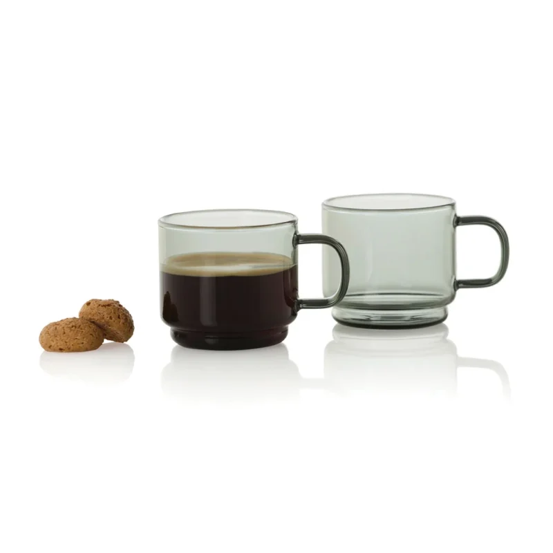 AdHoc Impact espressokopjes 70 ml, set van 2 stuks transparant