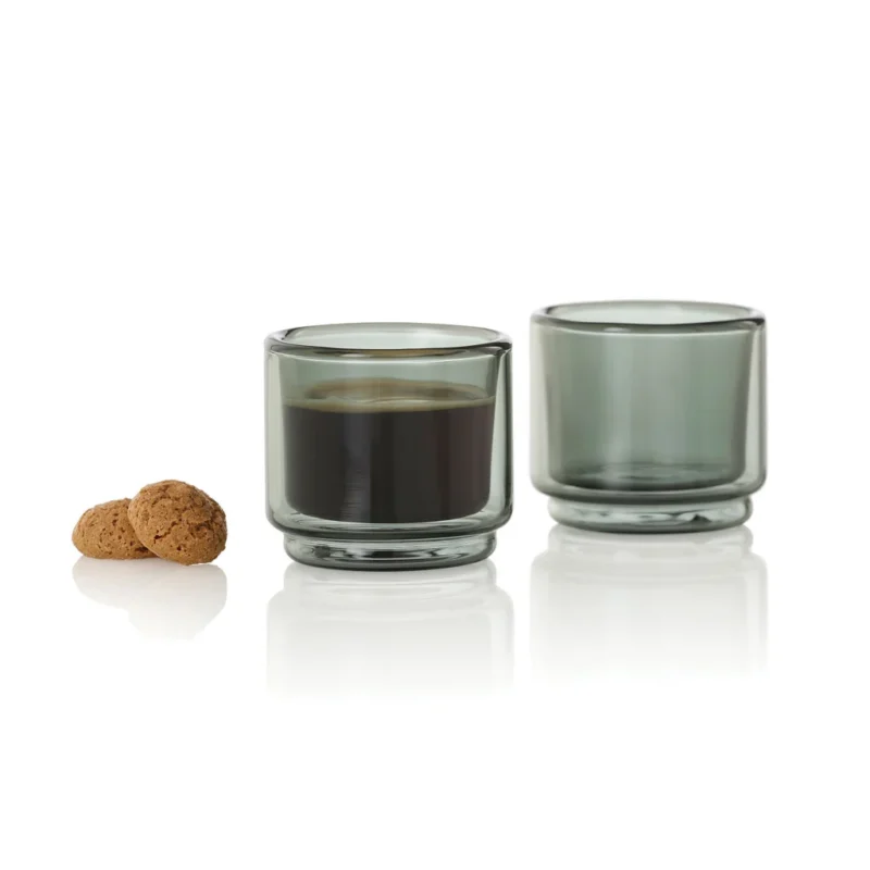 AdHoc Impact espressomok 45 ml, set van 2 stuks transparant