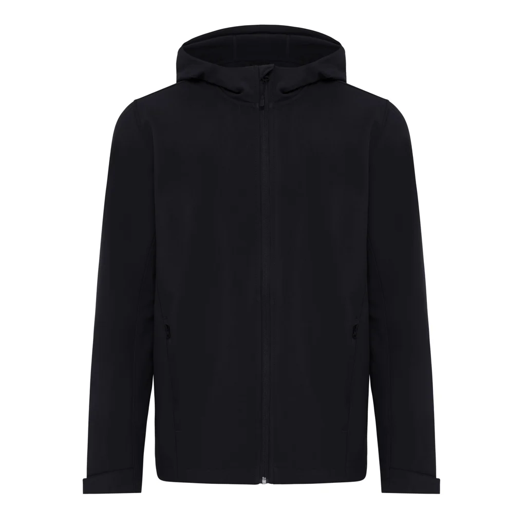 IQONIQ Makalu gerecycled polyester softshell jas zwart
