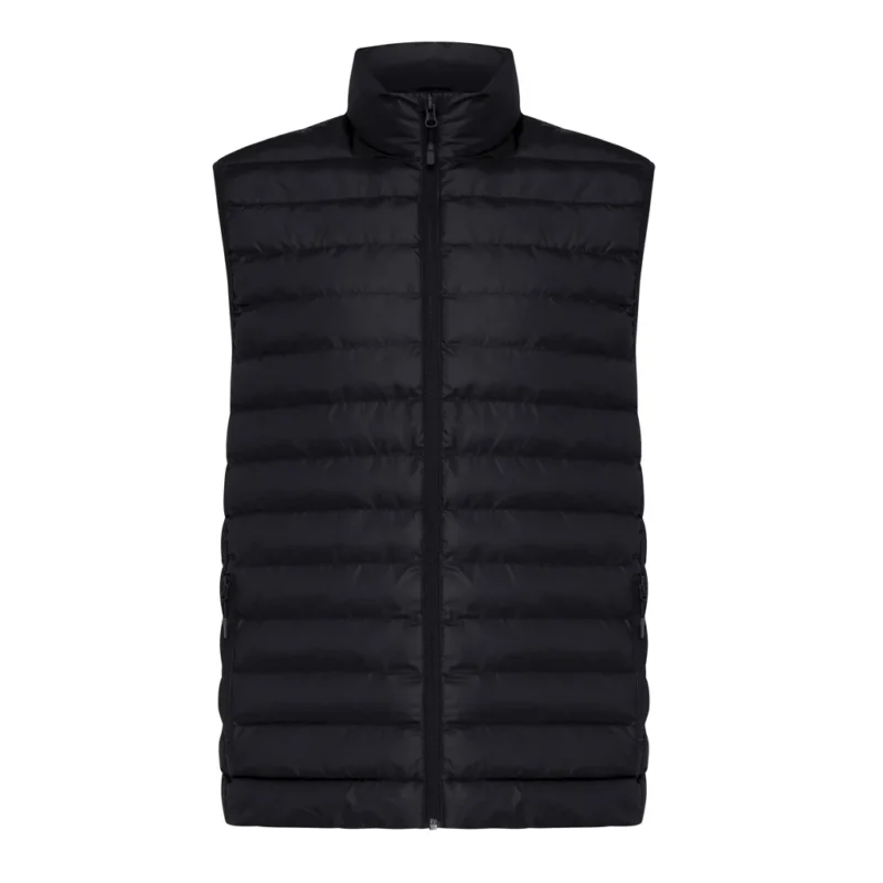 IQONIQ Meru heren gerecycled polyester bodywarmer zwart