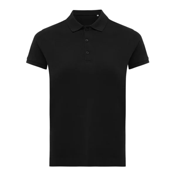 IQONIQ Yosemite dames recycled katoen pique polo zwart