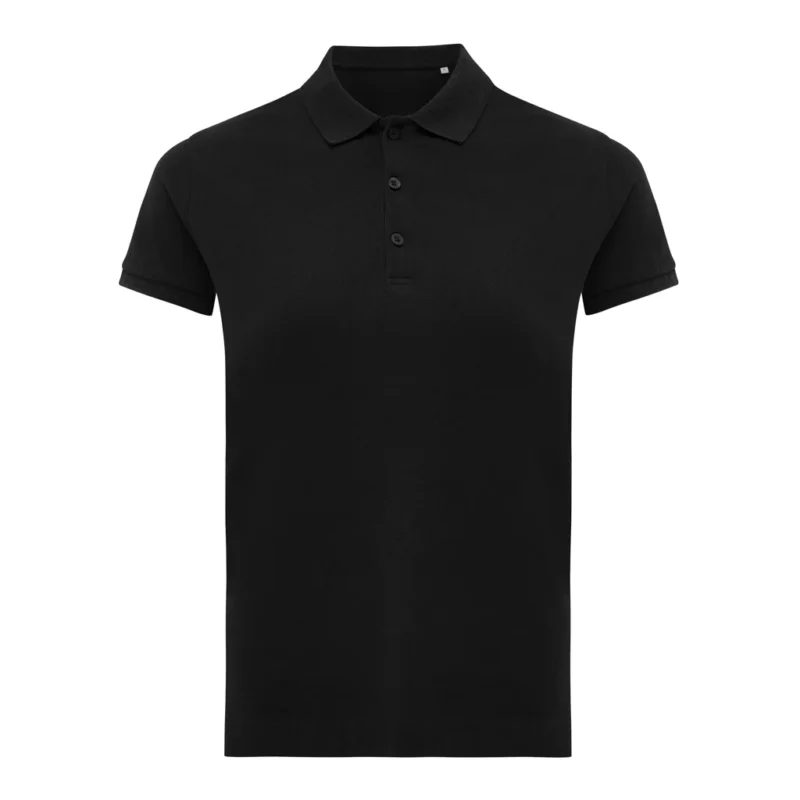 IQONIQ Yosemite dames recycled katoen pique polo zwart
