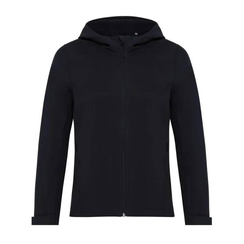 IQONIQ Makalu dames recycled polyester softshell jas zwart