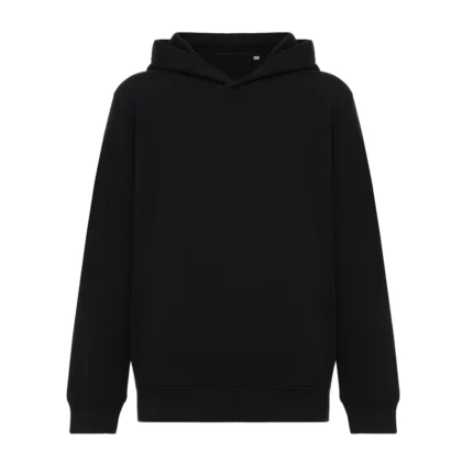 IQONIQ Yengo kids recycled katoen hoodie met steekzakken zwart
