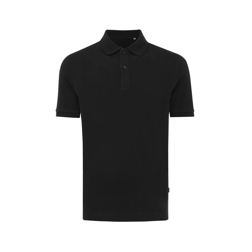 IQONIQ Yosemite gerecycled katoen pique polo zwart
