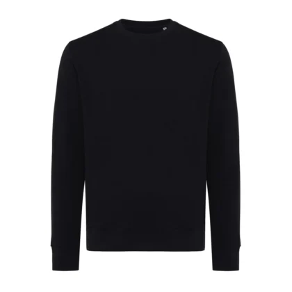 IQONIQ Etosha lichtgewicht gerecycled katoen sweater zwart