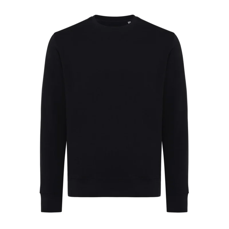 IQONIQ Etosha lichtgewicht gerecycled katoen sweater zwart