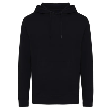 IQONIQ Rila lichtgewicht gerecycled katoen hoodie zwart