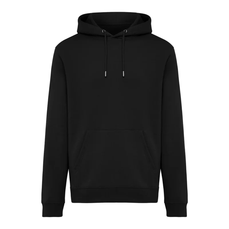 IQONIQ Joshua hoodie van gerecycled katoen zwart