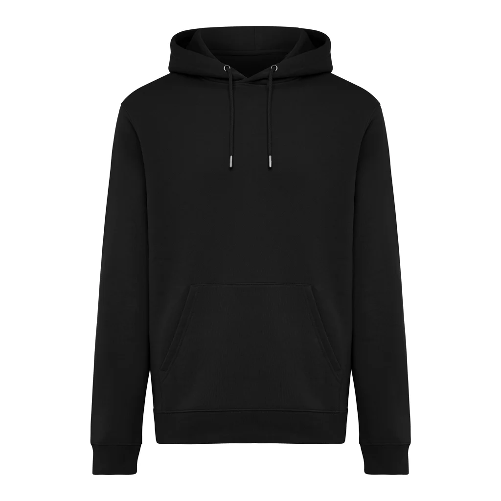IQONIQ Joshua hoodie van gerecycled katoen zwart