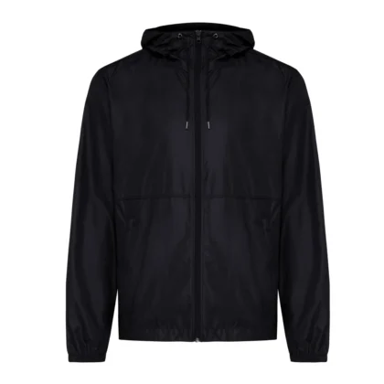 IQONIQ Logan gerecycled polyester lichtgewicht jas zwart