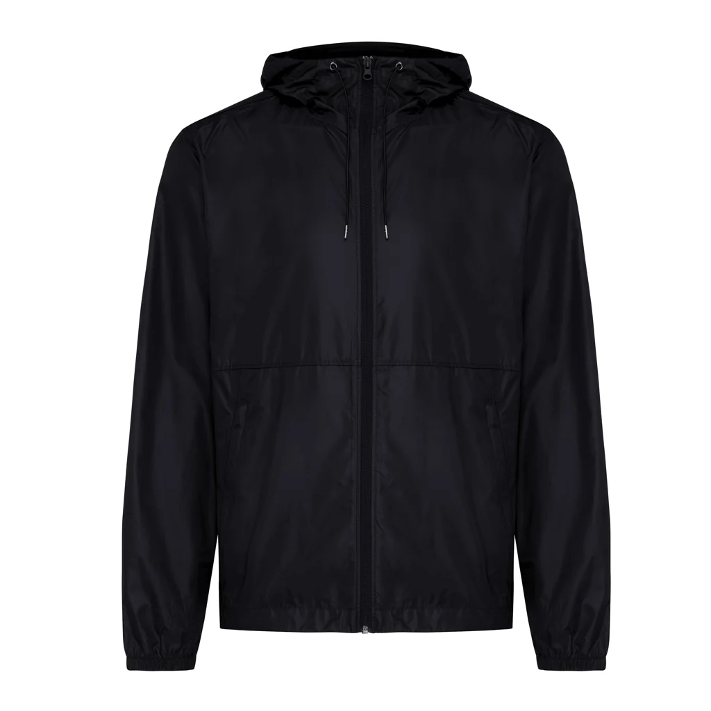 IQONIQ Logan gerecycled polyester lichtgewicht jas zwart