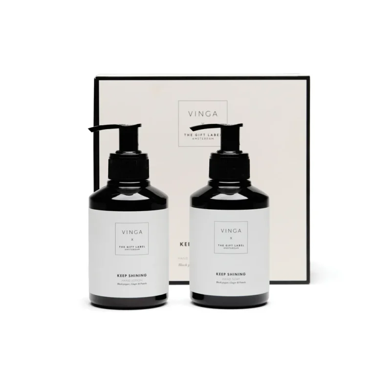 VINGA x TGL giftset voor handverzorging wit, zwart